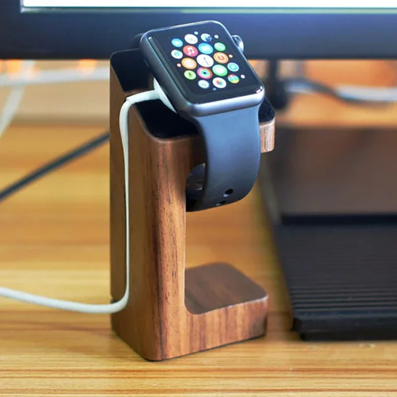 Wooden Apple Watch Charger Sta - Apple Smartwatch Accessories 리뷰 및 가격