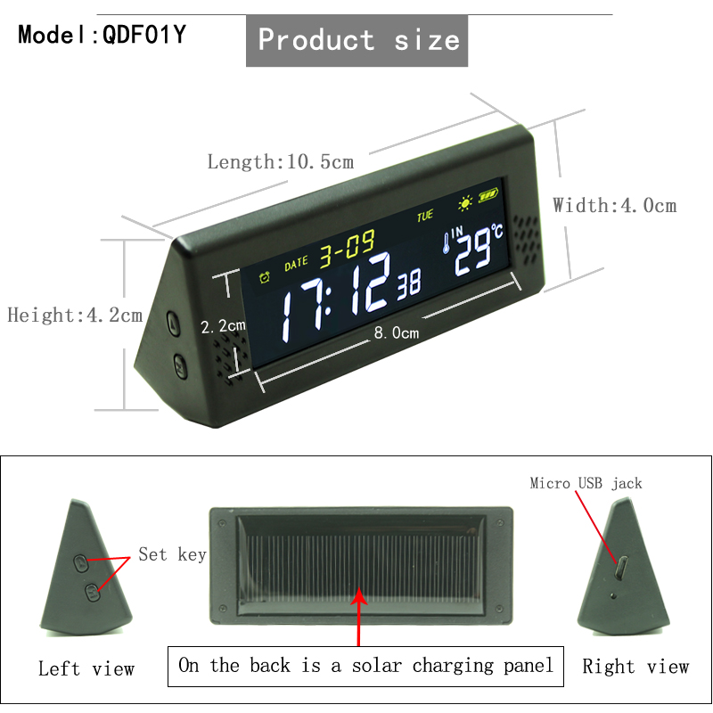 Solar Windshield Car Digital C - Smartwatch Touch 리뷰 및 가격
