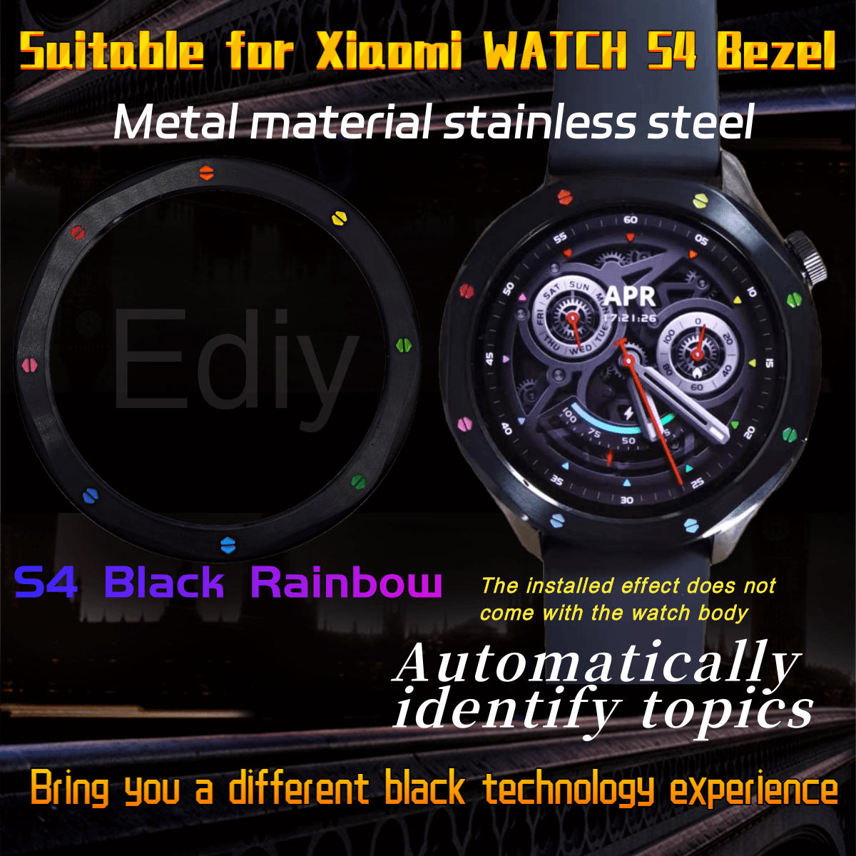 Metal Bezel Ring Watch Bezel S - Xiaomi Smartwatch S3 Accessories 리뷰 및 가격