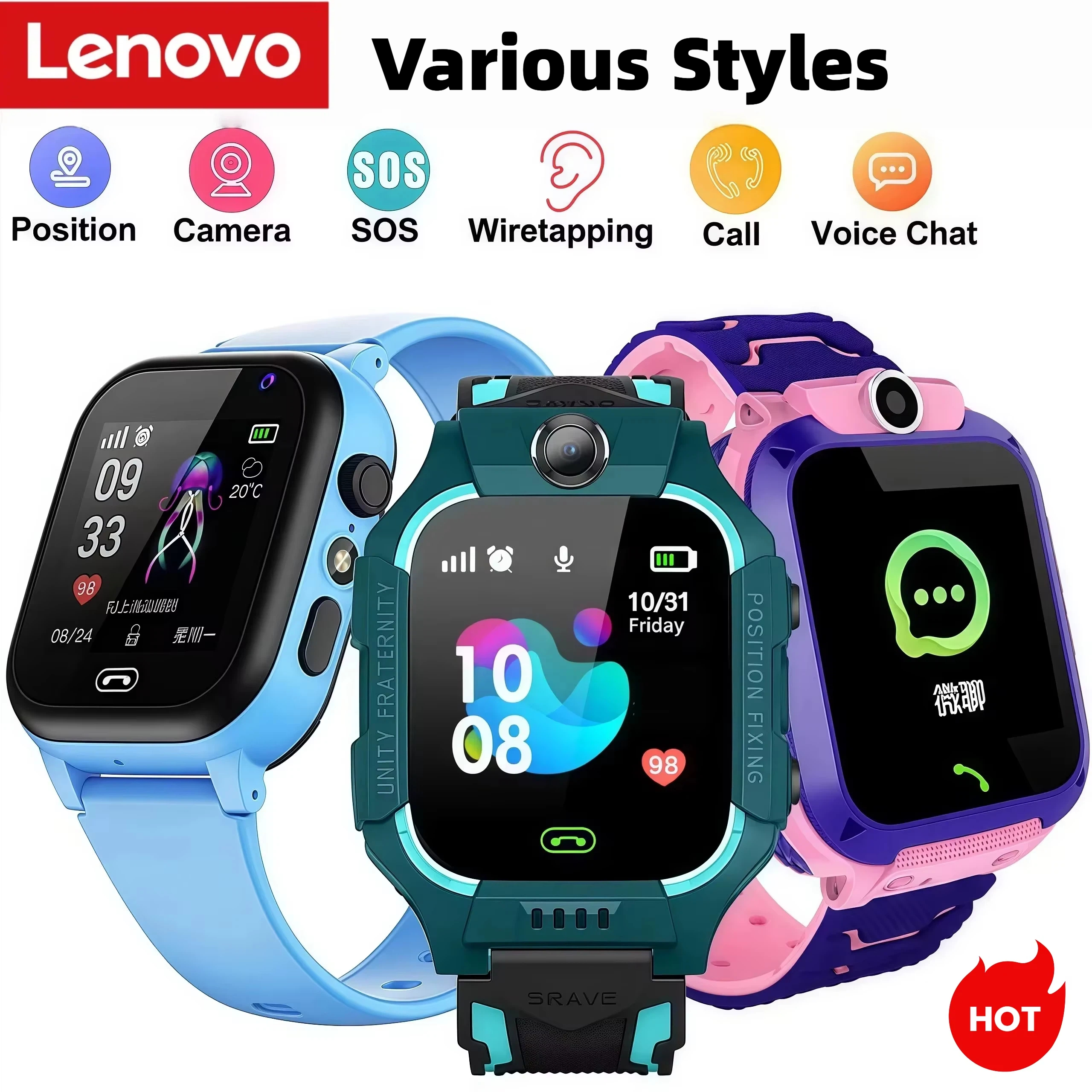 Lenovo Kids Smart Watch SOS GP - Smartwatch Id 리뷰 및 가격