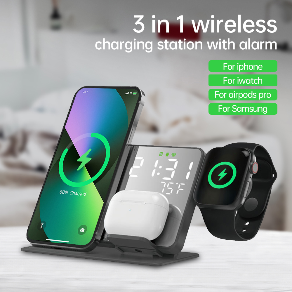 3 in 1 Wireless Charger For iP - Smartwatch Touch 리뷰 및 가격
