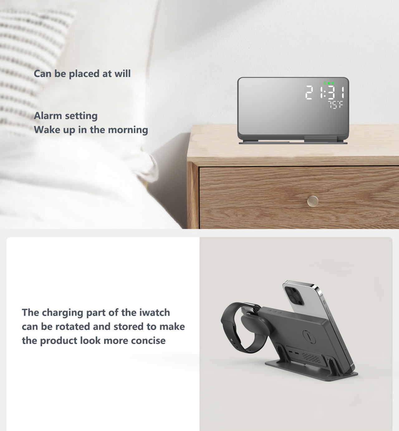 3 in 1 Wireless Charger For iP - Smartwatch Touch 리뷰 및 가격