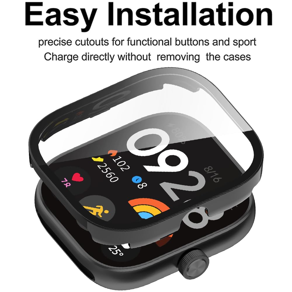 Tempered Glass+Case For Xiaomi - Xiaomi Smartwatch Accessories 리뷰 및 가격
