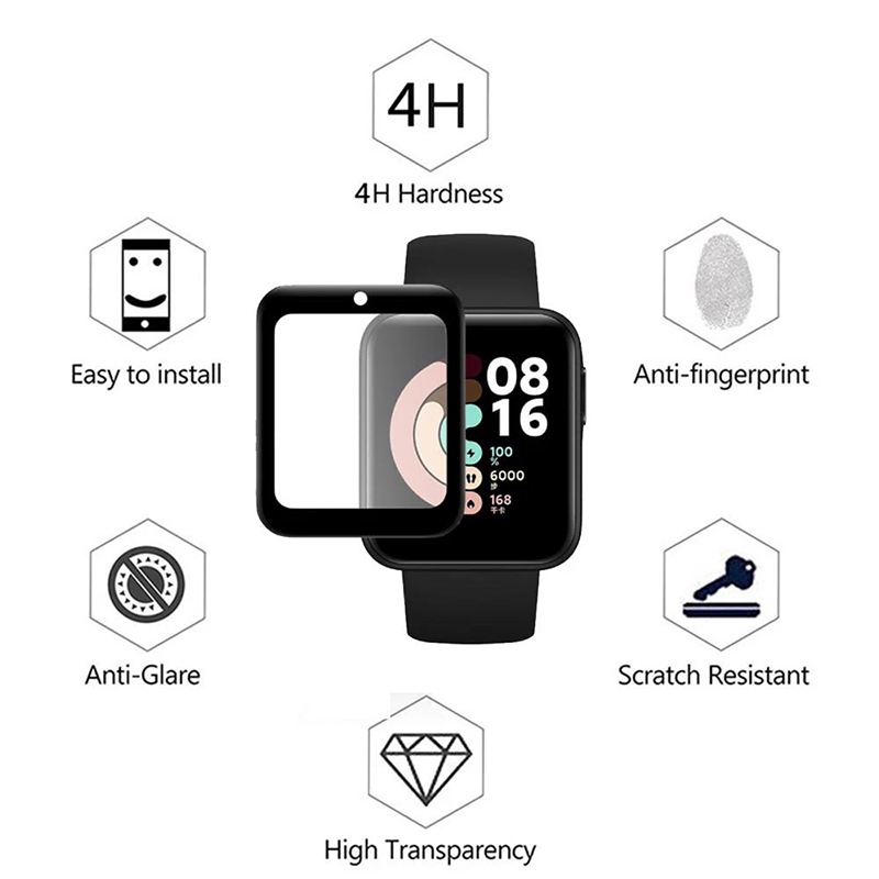 2 Pcs Tempered Glass for Redmi - Xiaomi Smartwatch Accessories 리뷰 및 가격