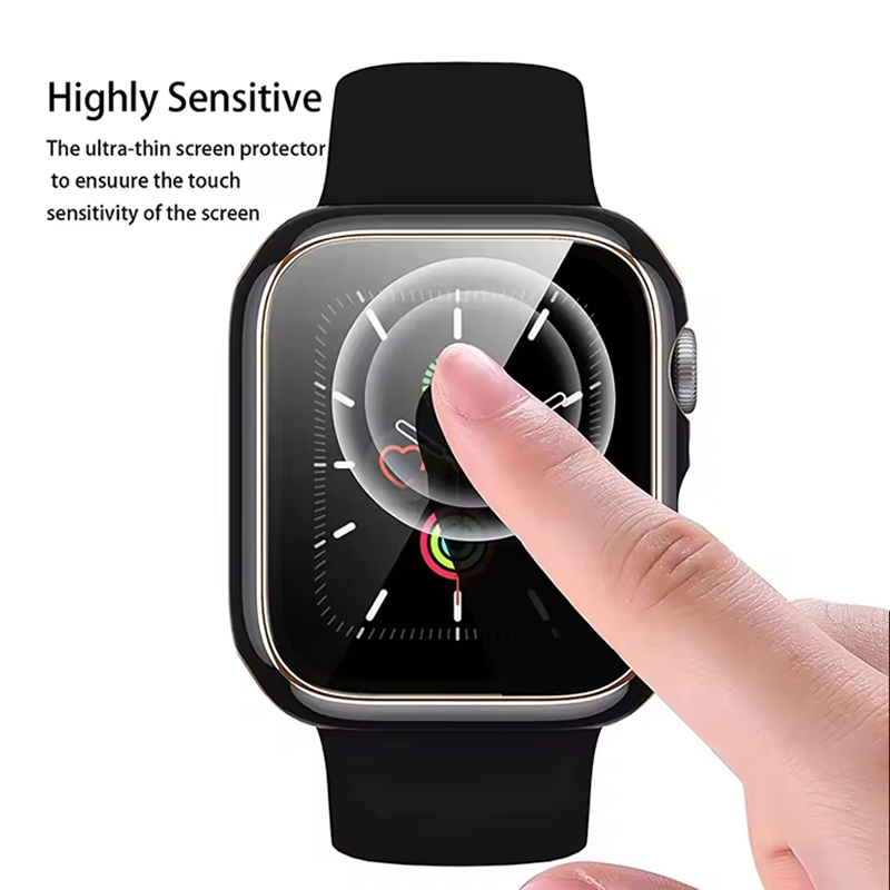Tempered Glass+Cover For Apple - Watch Case Bumper 리뷰 및 가격