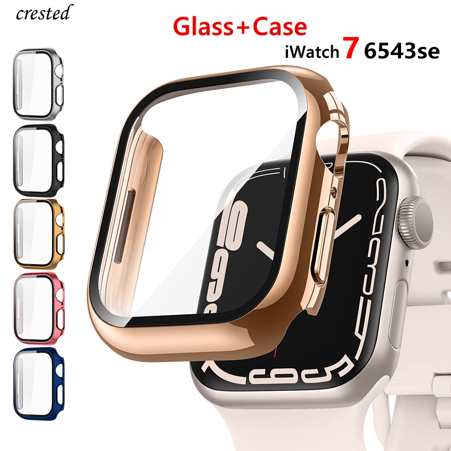 Glass+cover For Apple Watch Ca - Smartwatch Band Accessories 리뷰 및 가격