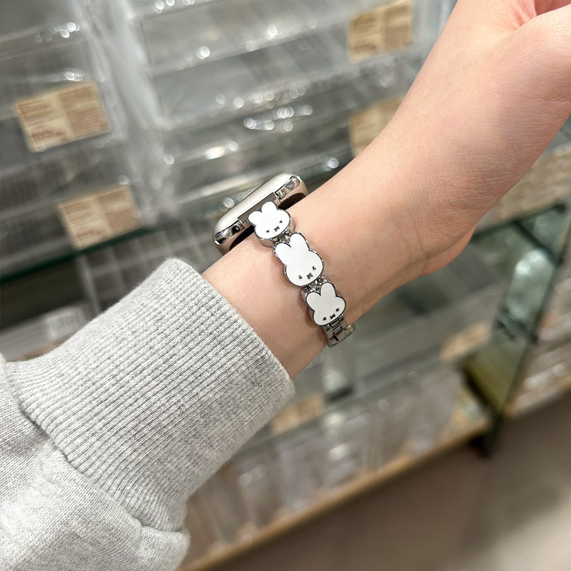 Miffy Rabbit Leather Watch Ban - Apple Smartwatch Accessories 리뷰 및 가격