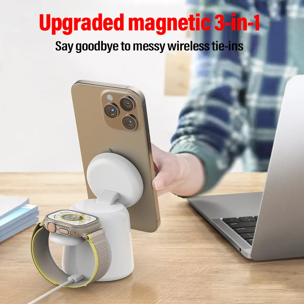 3 in 1 Magnetic Wireless Charg - Watch Charging Dock 리뷰 및 가격