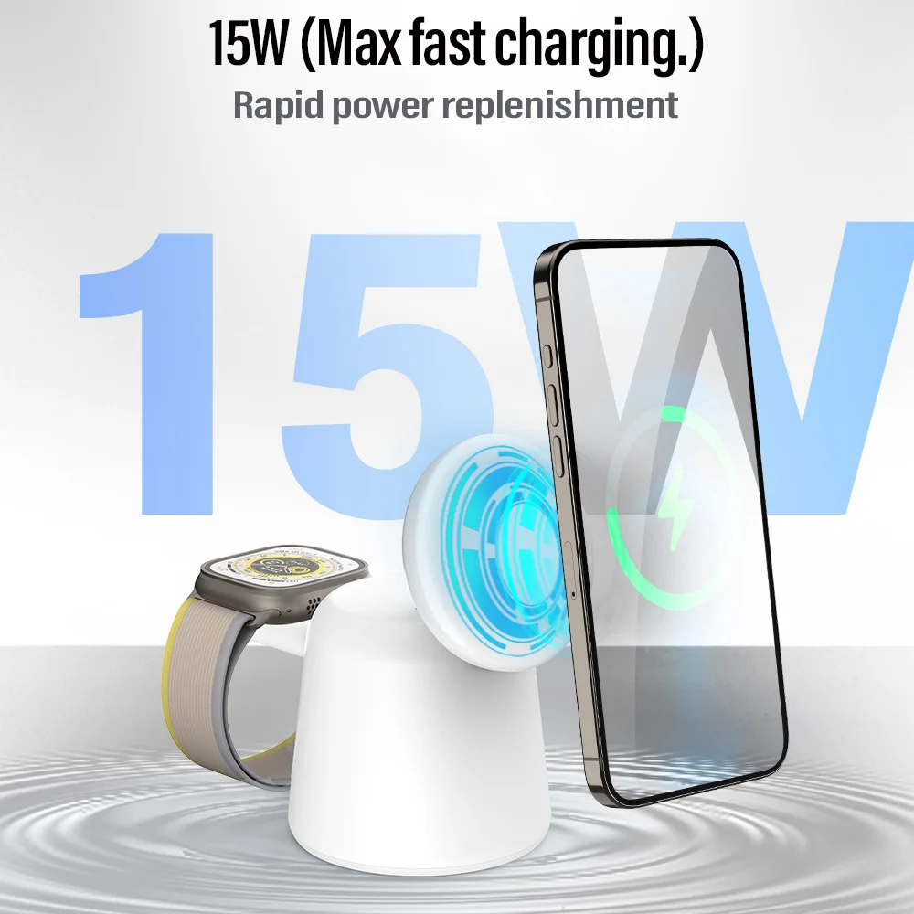 3 in 1 Magnetic Wireless Charg - Watch Charging Dock 리뷰 및 가격