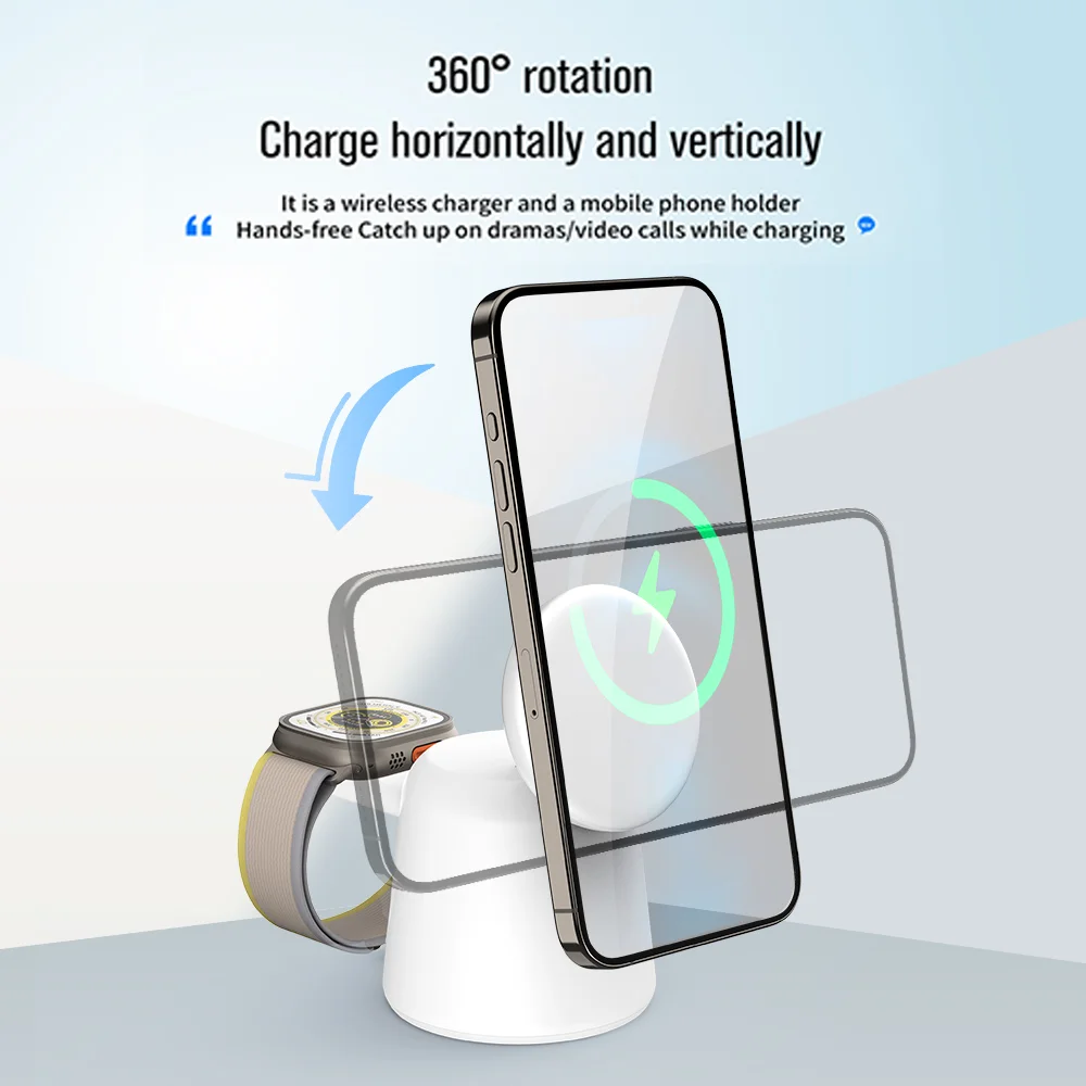 3 in 1 Magnetic Wireless Charg - Watch Charging Dock 리뷰 및 가격