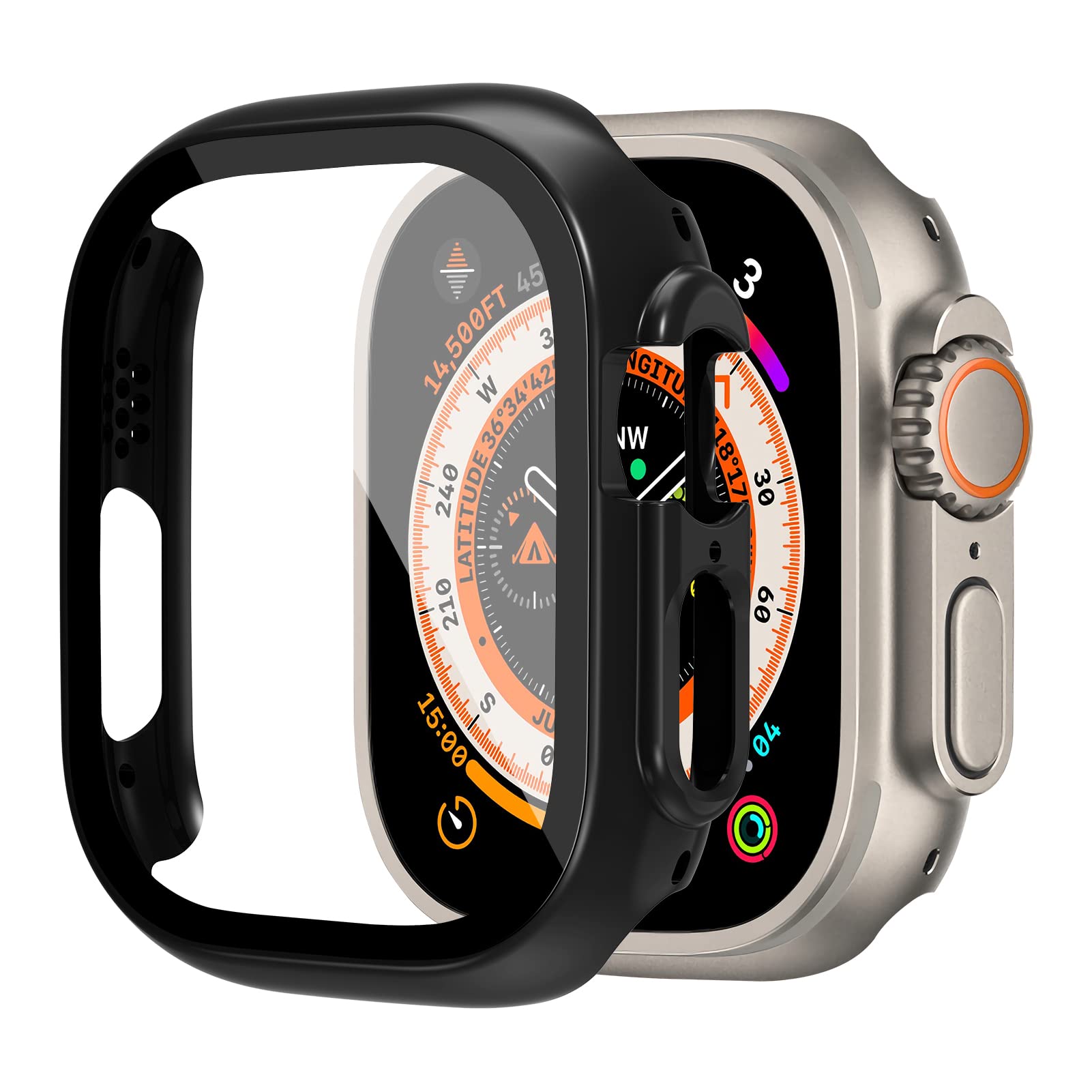 Glass+case For Apple Watch Ult - Smartwatch Band Accessories 리뷰 및 가격