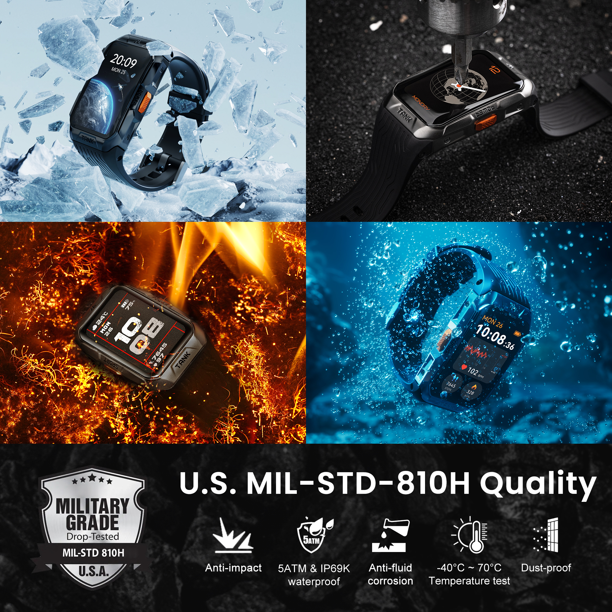 KOSPET TANK X2 Smart Watch For - Smartwatch Face 리뷰 및 가격