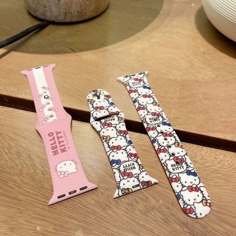 Anime Sanrio Cute Hello Kitty  - Apple Smartwatch Accessories 리뷰 및 가격