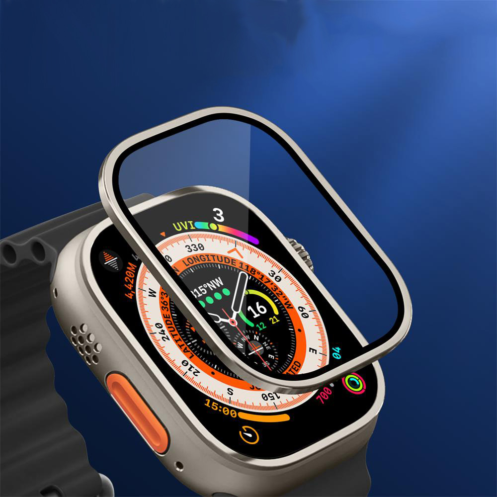 Metal Bumper+Tempered Glass Fo - Apple Smartwatch Accessories 리뷰 및 가격