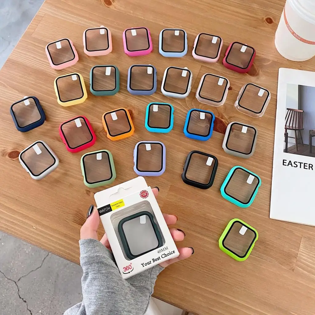Glass+cover For Apple Watch Ca - Smartwatch Band Accessories 리뷰 및 가격