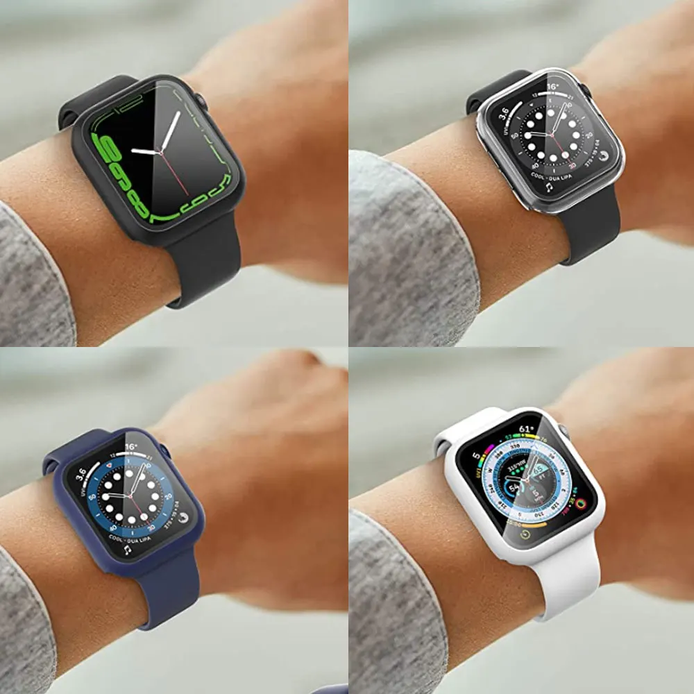 Glass+cover For Apple Watch Ca - Smartwatch Band Accessories 리뷰 및 가격