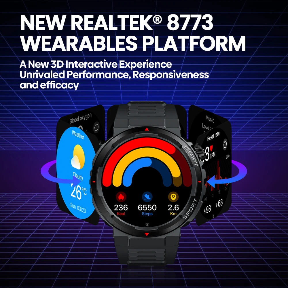 New Zeblaze Ares 3 Plus 1.43'' - Smartwatch Face 리뷰 및 가격