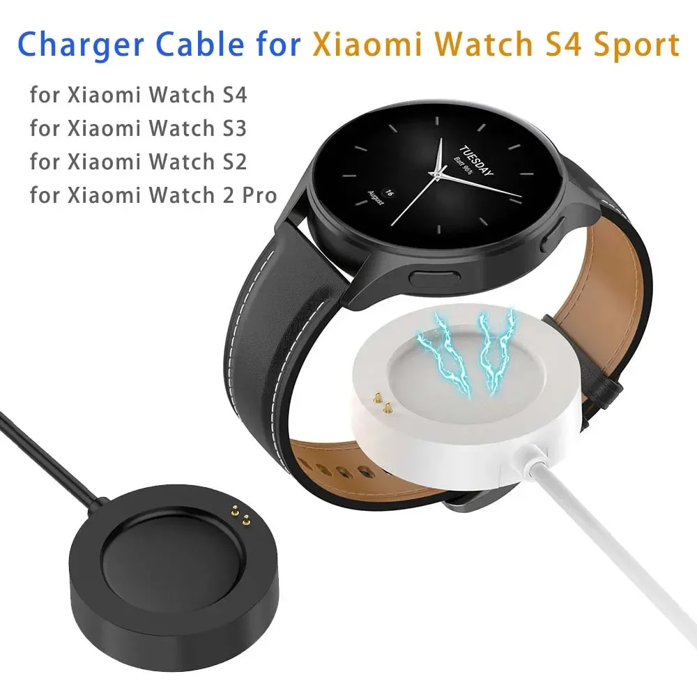 White Smartwatch Charging Cabl - Xiaomi Smartwatch S3 Accessories 리뷰 및 가격