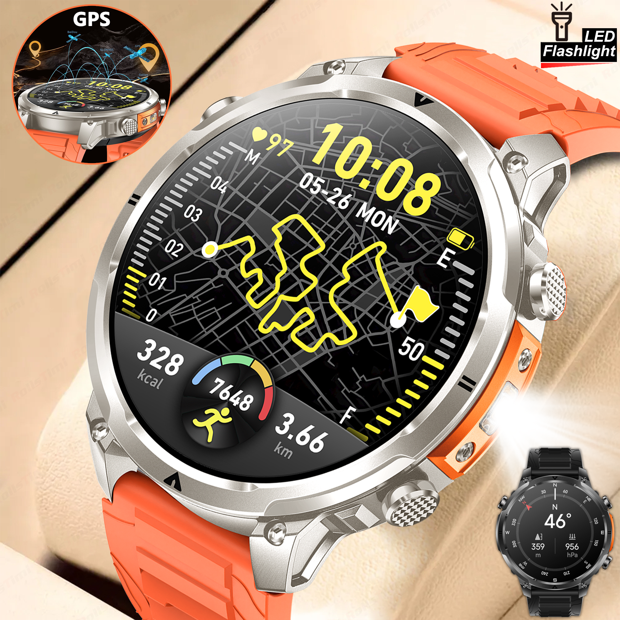Outdoor GPS Sports Smart Watch - Smartwatch Touch 리뷰 및 가격