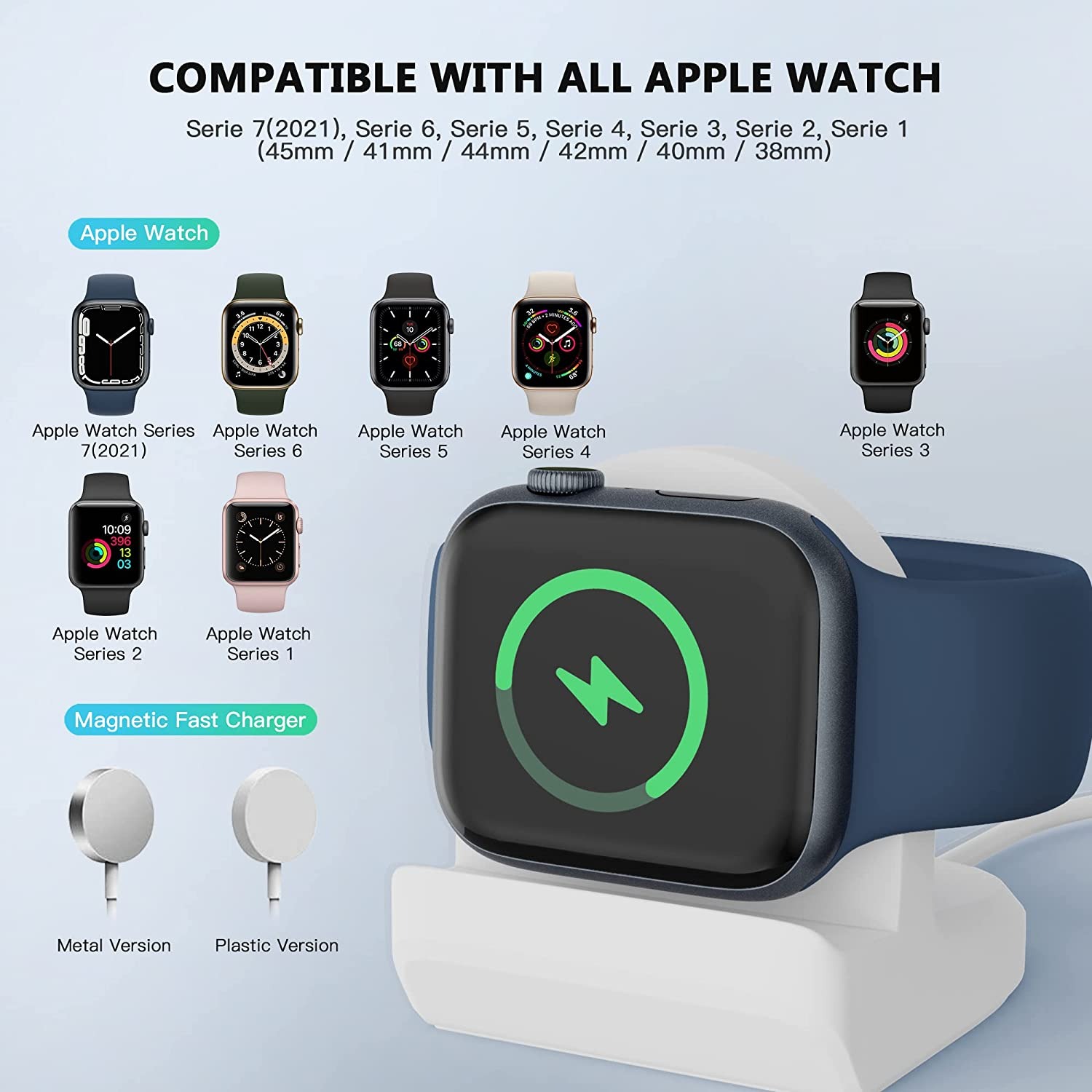 Silicone Charger Stand for App - Watch Charging Dock 리뷰 및 가격