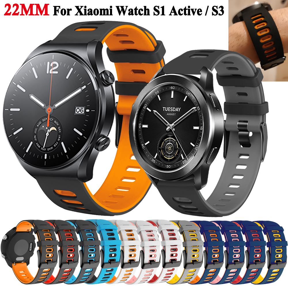 22mm Soft Silicone Watchband F - Xiaomi Smartwatch S3 Accessories 리뷰 및 가격