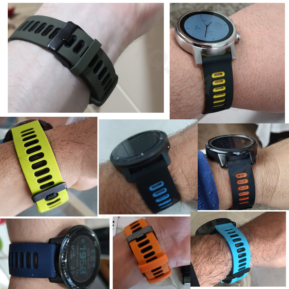 22mm Soft Silicone Watchband F - Xiaomi Smartwatch S3 Accessories 리뷰 및 가격