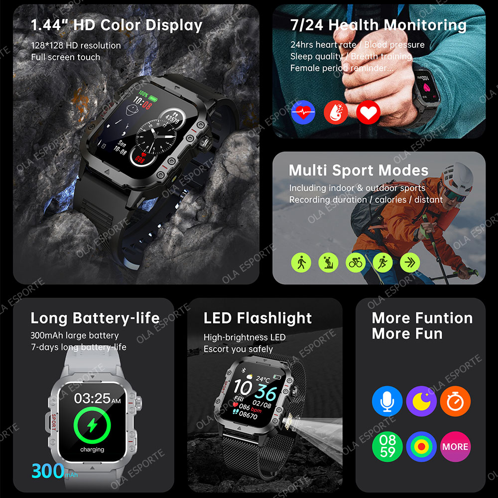 New Military Smart Watch Men I - Smartwatch X12 리뷰 및 가격