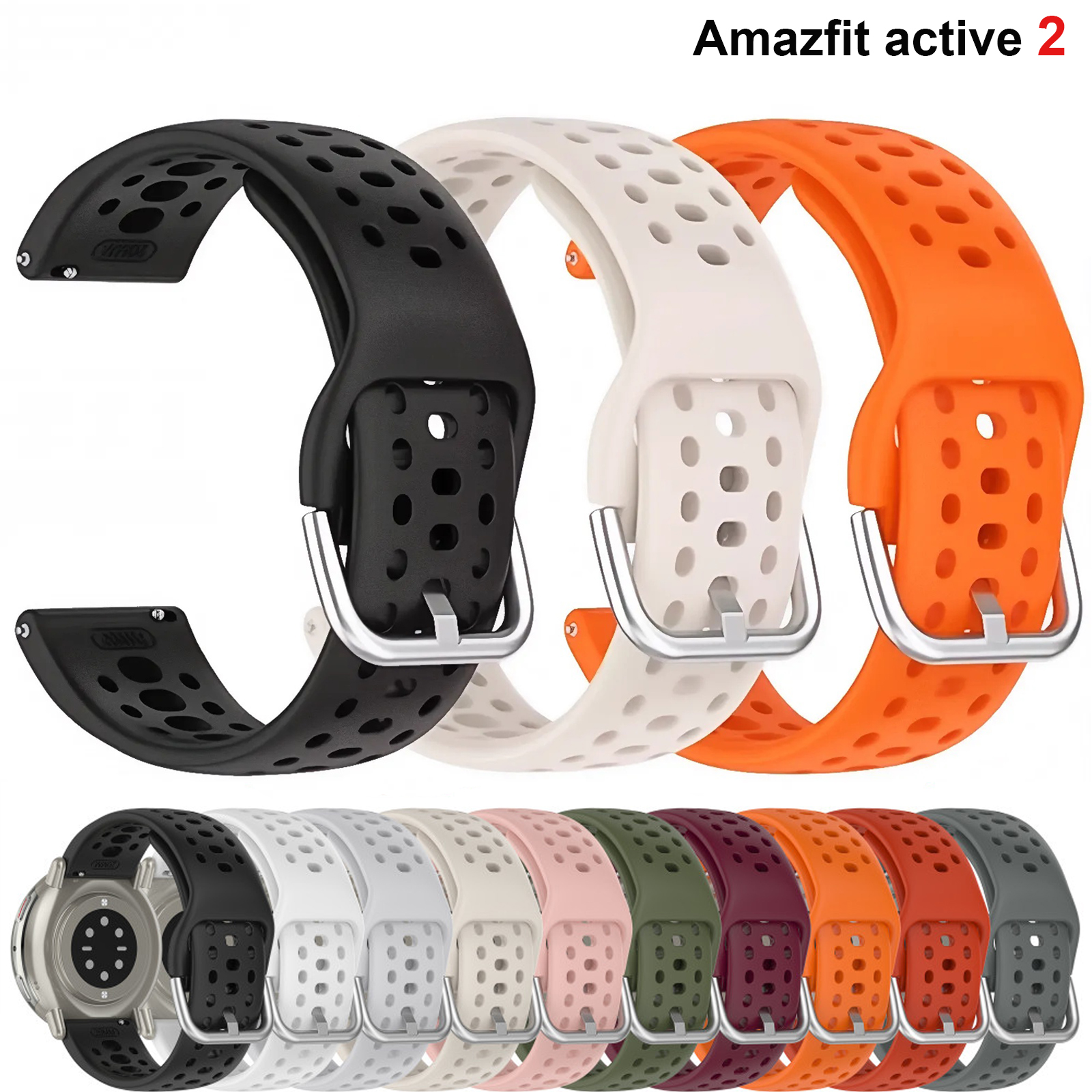 20mm Strap For Amazfit active  - Titan Smartwatch Accessories 리뷰 및 가격