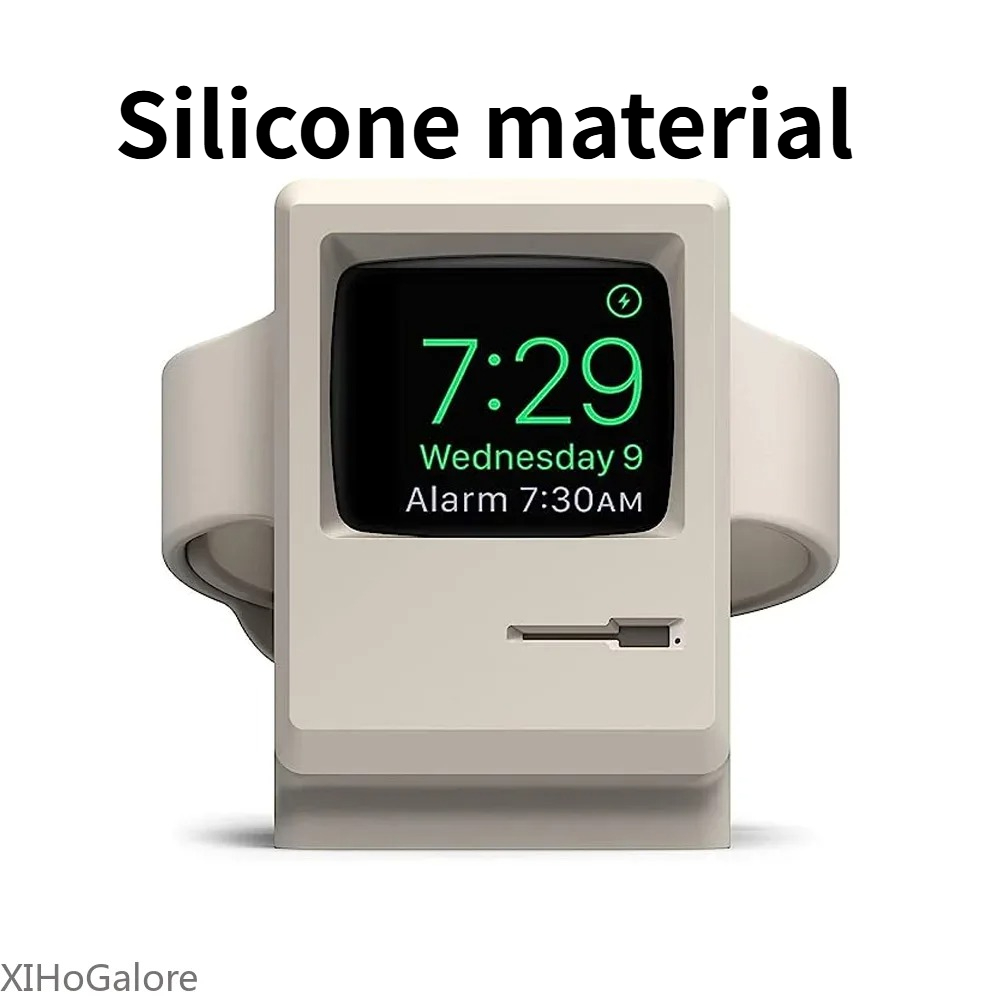 Retro Computer Pattern Silicon - Watch Charging Dock 리뷰 및 가격