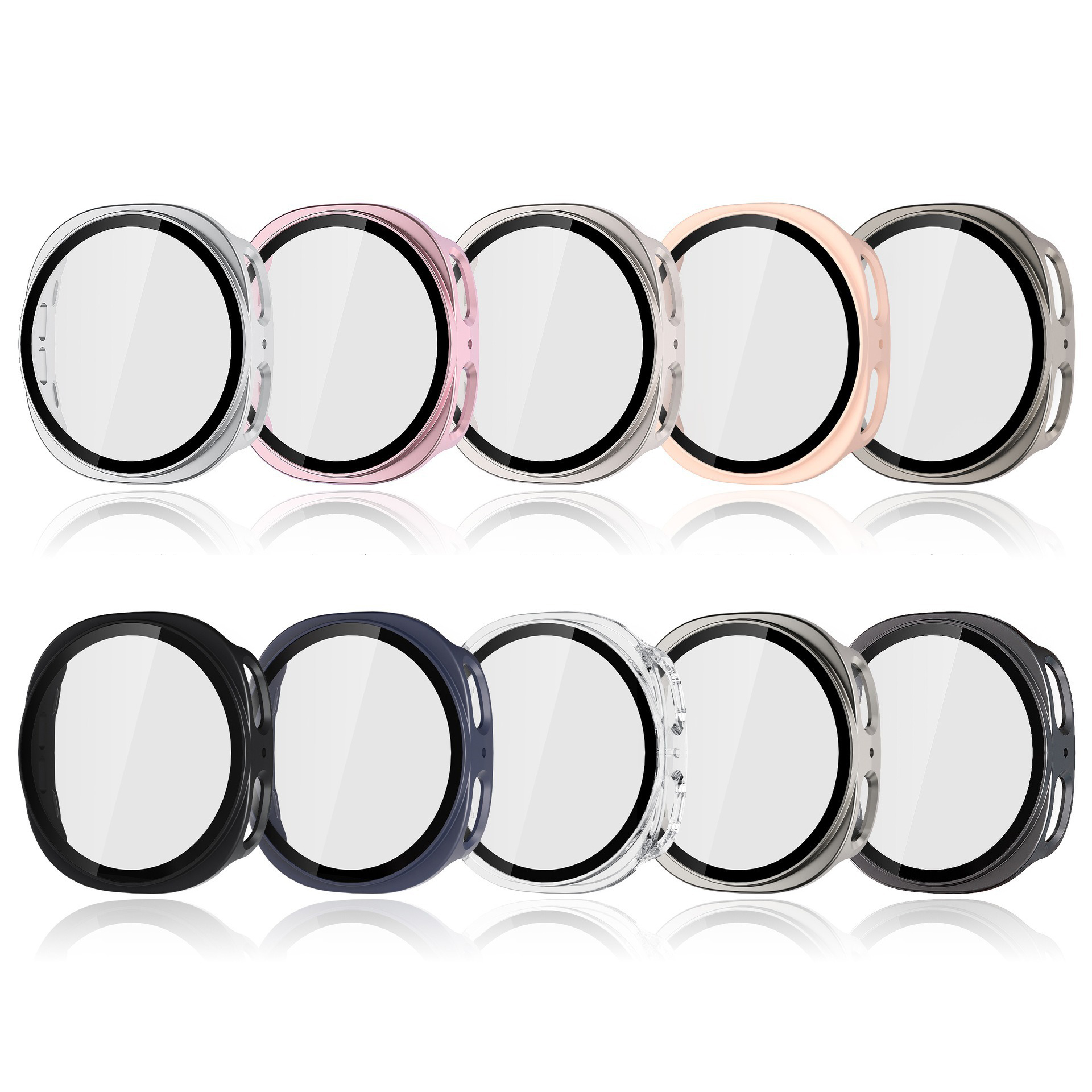 Tempered Glass+PC Case For Sam - Smartwatch Band Accessories 리뷰 및 가격