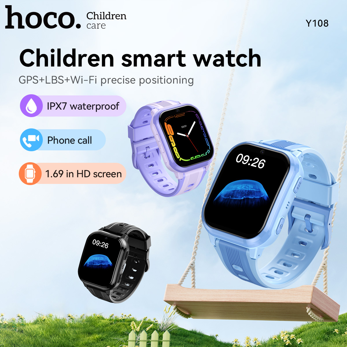 HOCO Y108 1.69inch HD LCD Curv - Smartwatch Id 리뷰 및 가격