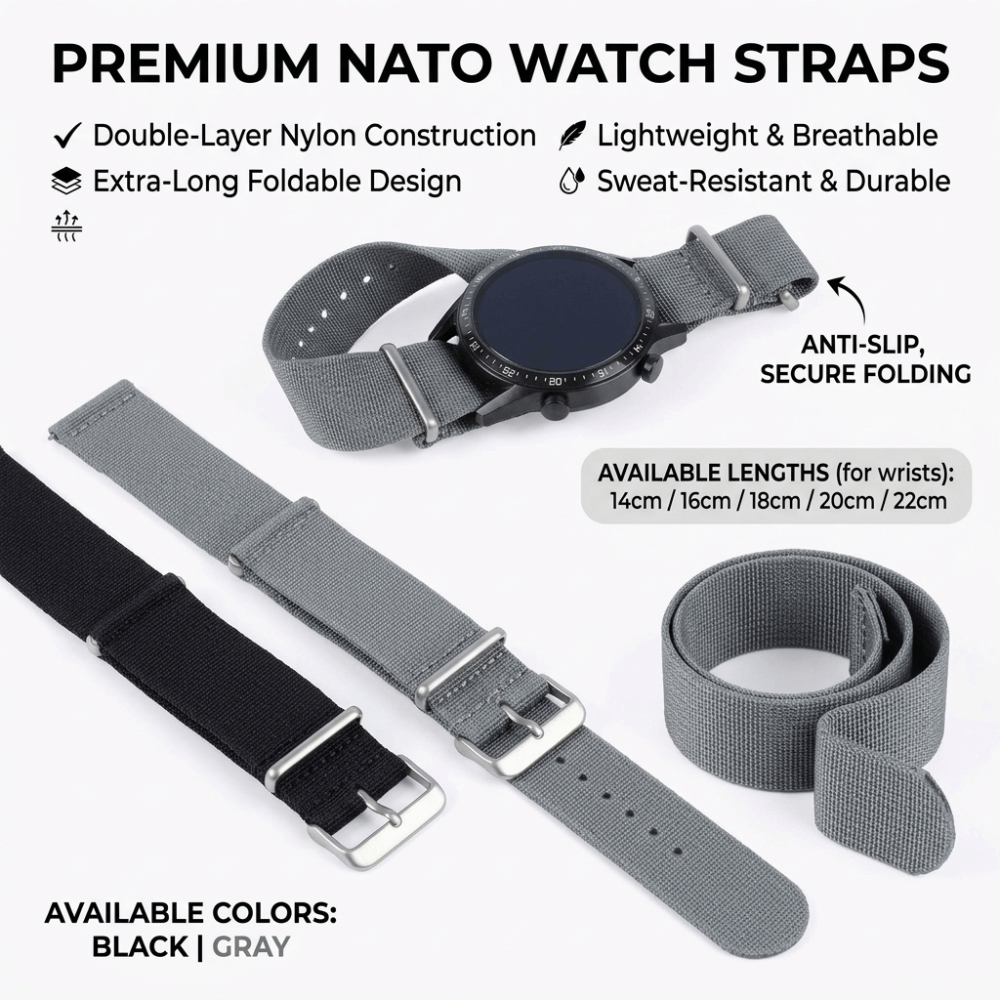 14/16/18/20/22mm NATO Watch Ba - Nylon Nato Strap 리뷰 및 가격