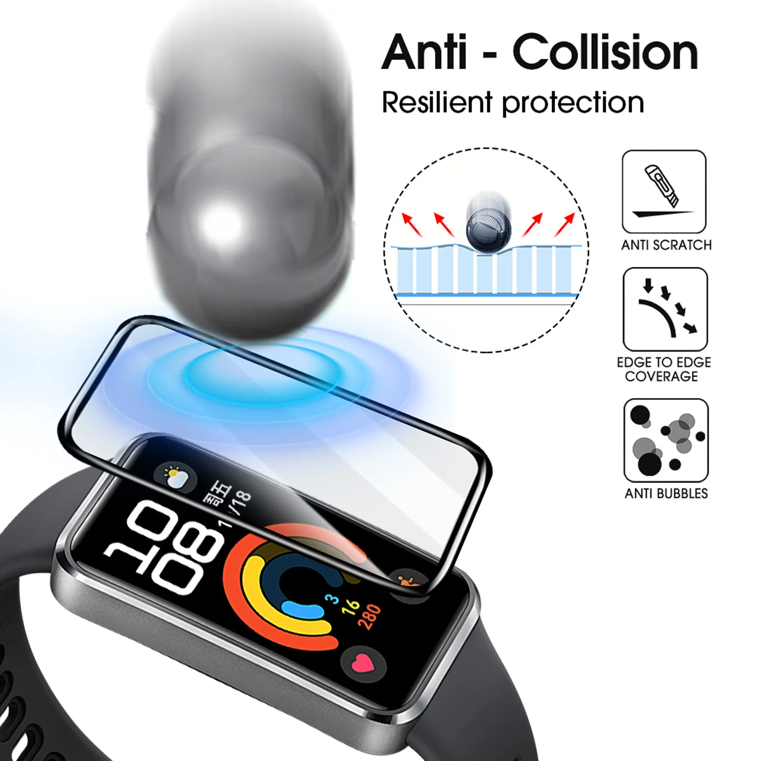 Flexible Screen Protectors for - Huawei Smartwatch Accessories 리뷰 및 가격