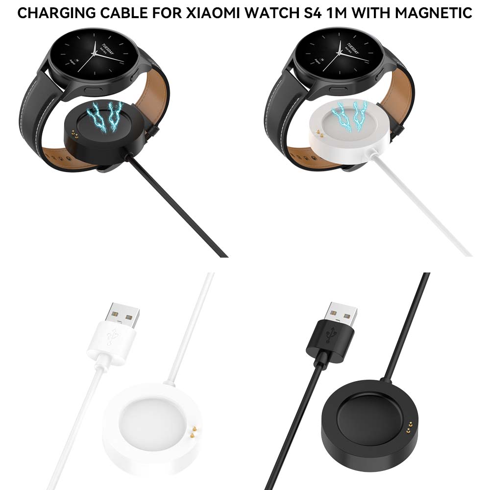 White Charger Cable For Xiaomi - Xiaomi Smartwatch S3 Accessories 리뷰 및 가격